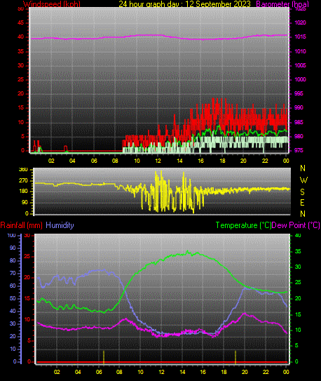 24 Hour Graph for Day 12