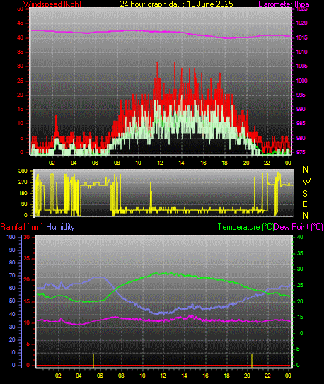 24 Hour Graph for Day 10