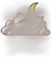 Molto nuvoloso con banchi di nebbia Molto nuvoloso con banchi di nebbia